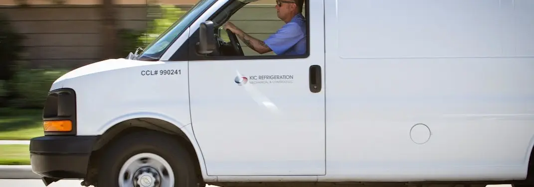 KIC Refrigeration service vehicle serving Doctor Phillips area